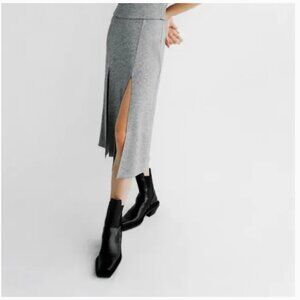 ZARA Knit Midi Skirt M